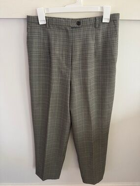 Pendleton VTG 100% Virgin Wool Pants Houndstooth Dress Career Trousers Size 12